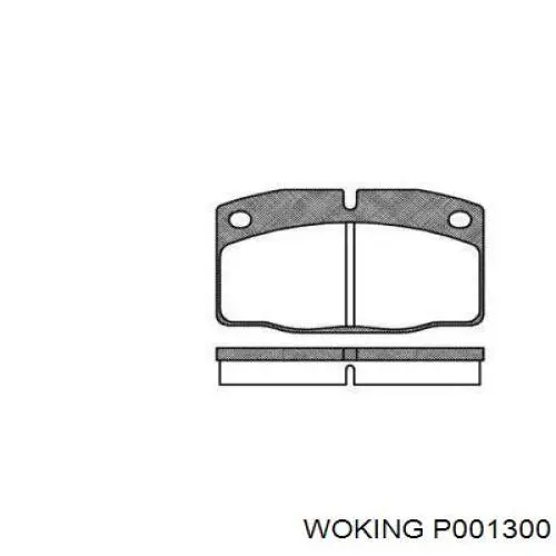 Передние тормозные колодки P001300 Woking