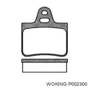 Задние тормозные колодки P002300 Woking