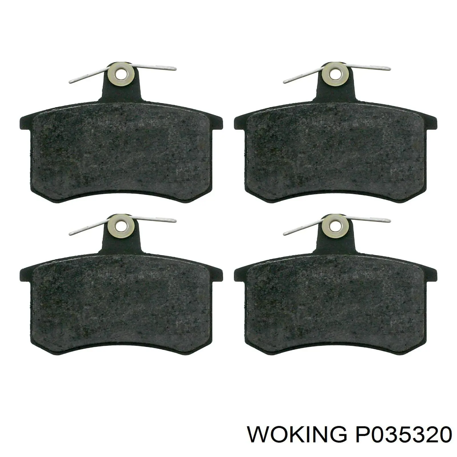 Pastillas de freno traseras P035320 Woking