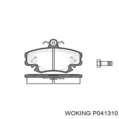 Передние тормозные колодки P041310 Woking