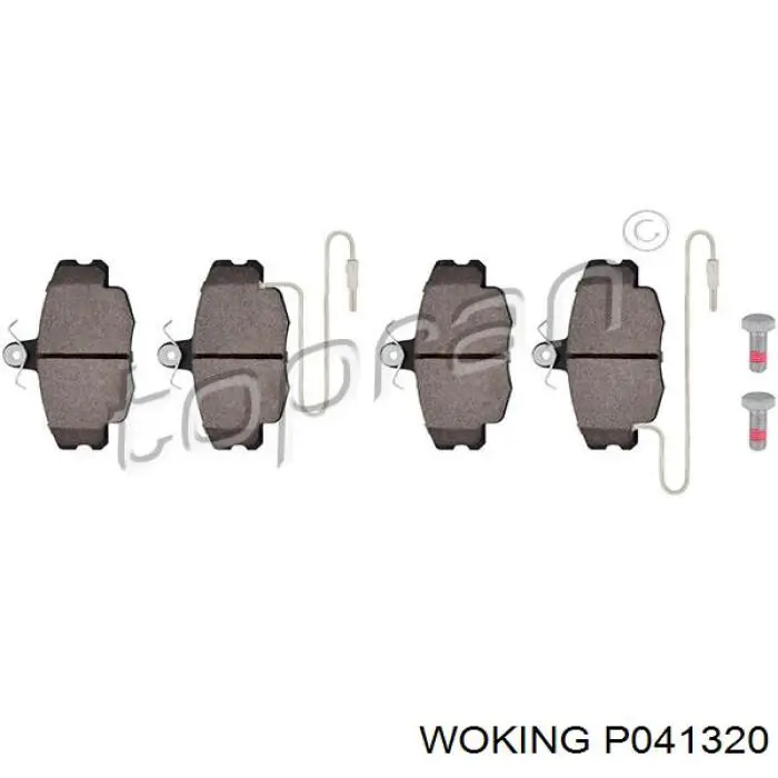 Купить P041320 Woking Колодки тормозные