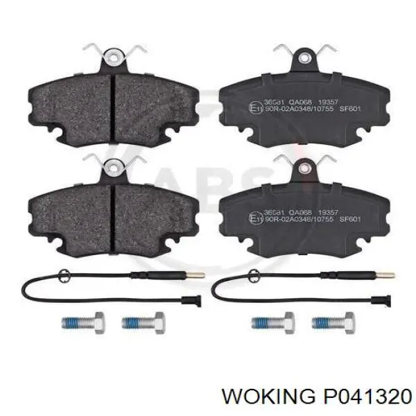 Pastillas de freno delanteras P041320 Woking