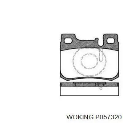 Задние тормозные колодки P057320 Woking