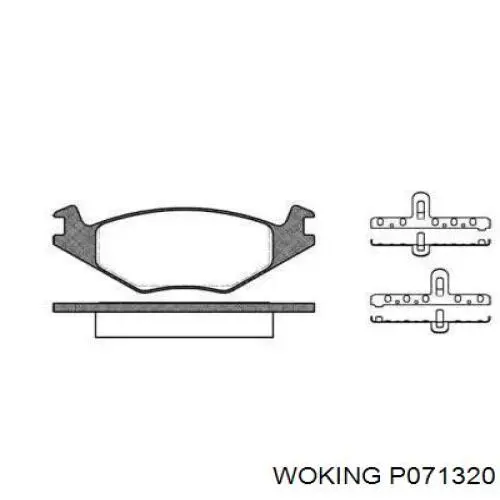 P071320 Woking Колодки передние