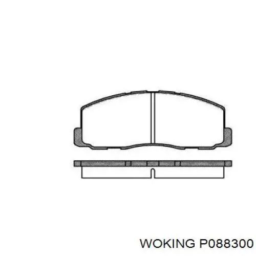 Передние тормозные колодки P088300 Woking