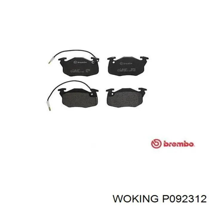 Купить P092312 Woking Колодки тормозные