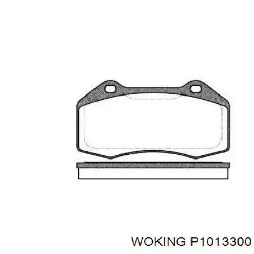 Передние тормозные колодки P1013300 Woking