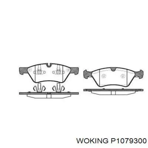 Передние тормозные колодки P1079300 Woking