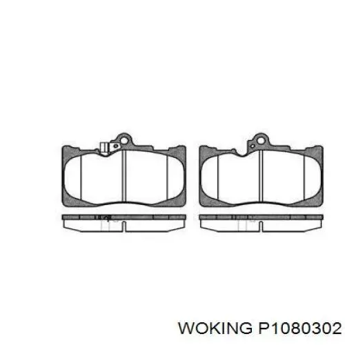 P10803.02 Woking передние тормозные колодки