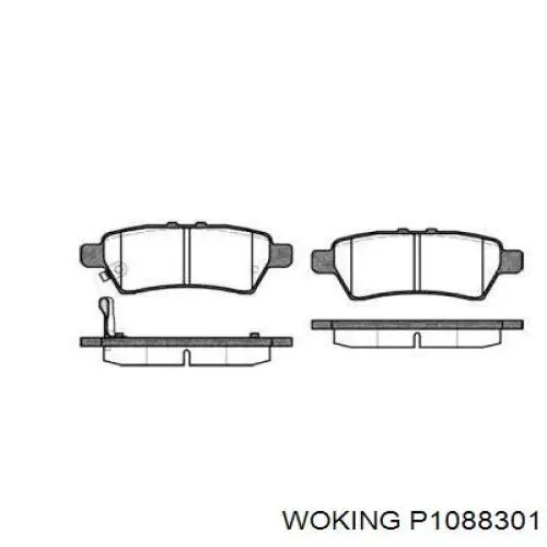 Задние тормозные колодки P1088301 Woking