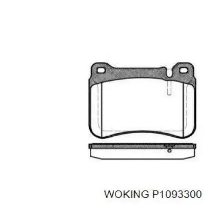 Передние тормозные колодки P1093300 Woking