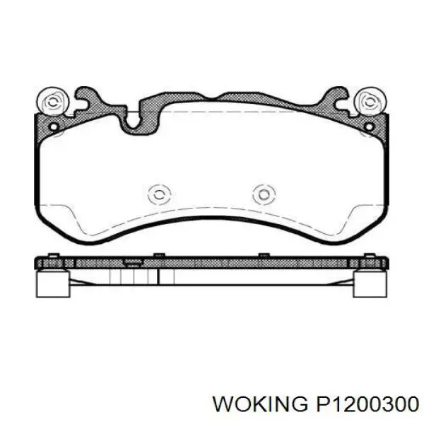 Передние тормозные колодки P1200300 Woking