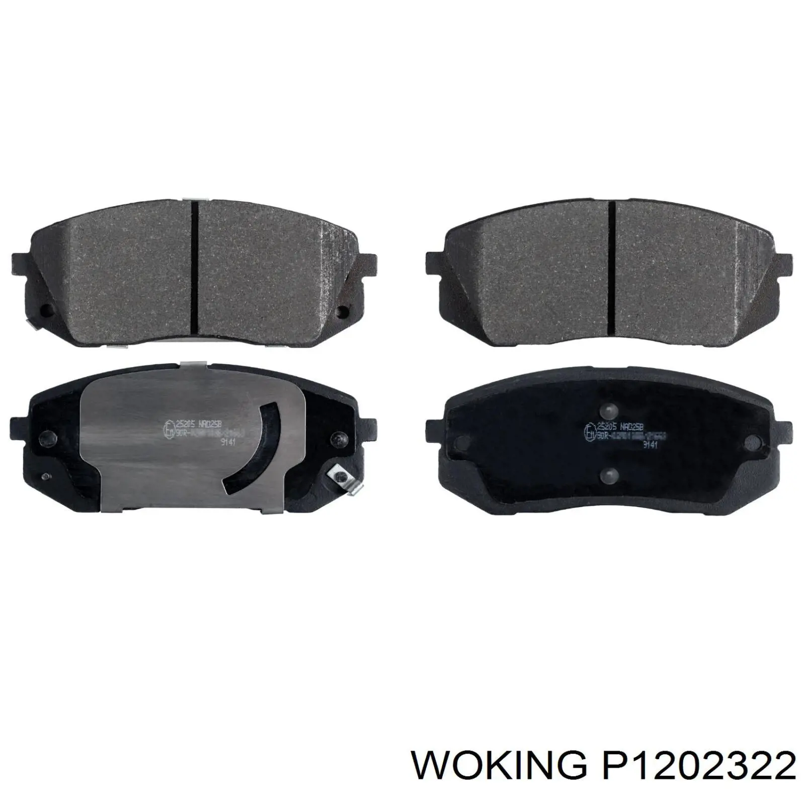 Колодки Woking P1202322 цена, от 31.43 USD