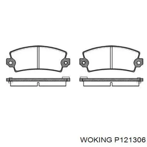 P1213.06 Woking передние тормозные колодки