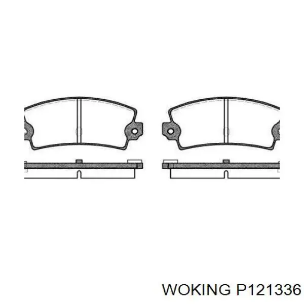 Передние тормозные колодки P121336 Woking