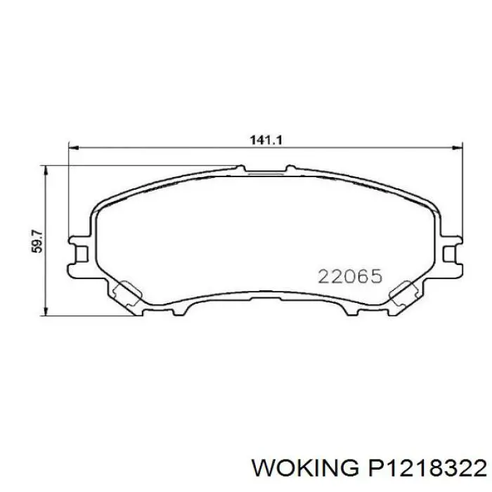 Колодки Woking P1218322 цена, от 30.49 USD