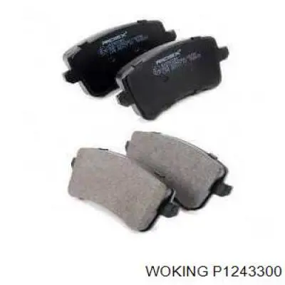 P1243300 Woking Колодки тормозные дисковые комплект