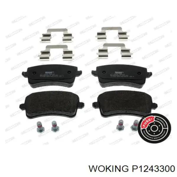 Колодки дисковые  Woking P1243300 цена, от 27.66 USD