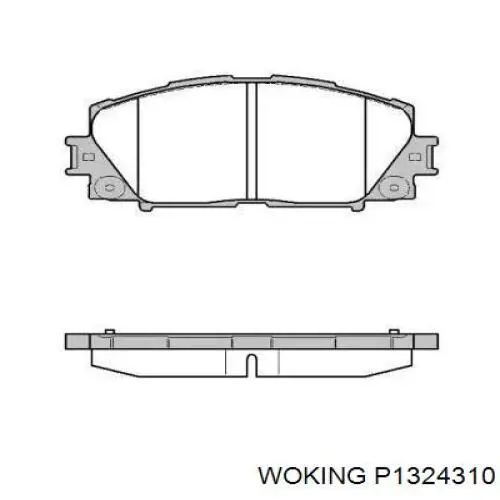 Передние тормозные колодки P1324310 Woking