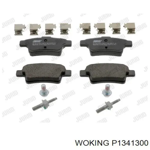 Купить P1341300 Woking Колодки тормозные задние, дисковые
