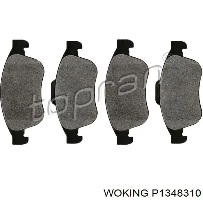 P13483.10 Woking колодки тормозные передние дисковые
