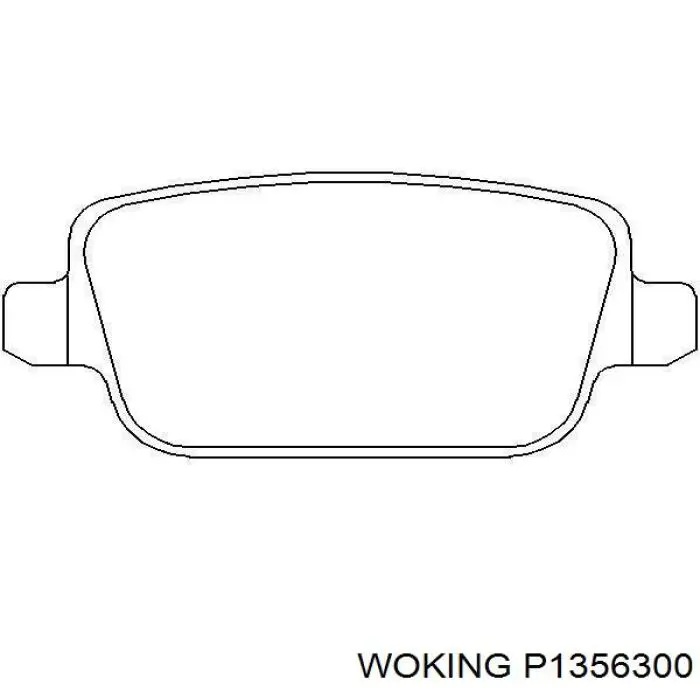 Задние тормозные колодки P1356300 Woking