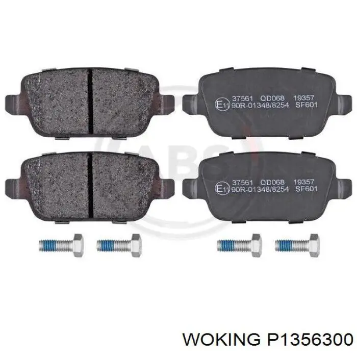 Колодки дисковые  Woking P1356300 цена, от 19.67 USD