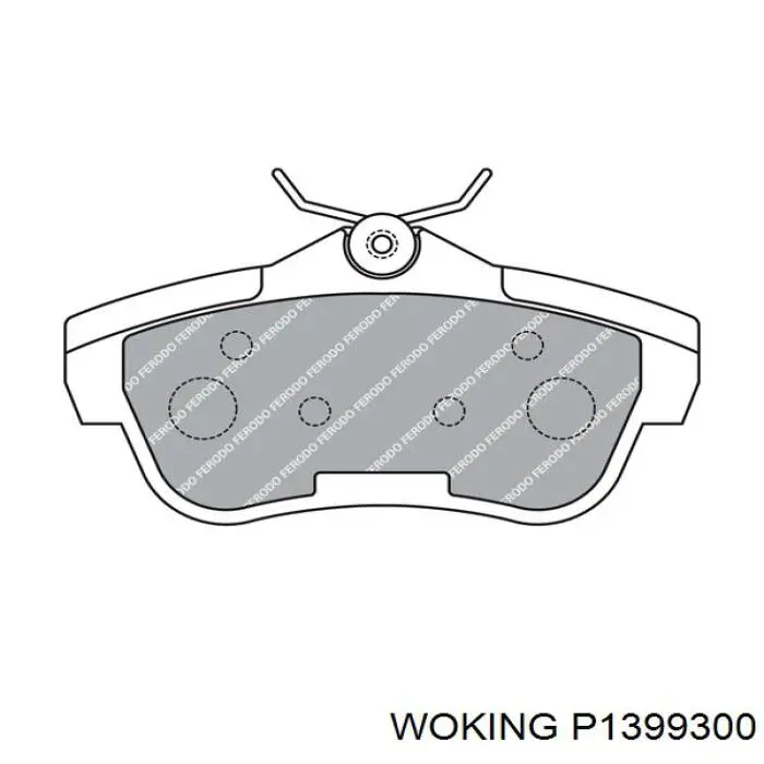Колодки дисковые  Woking P1399300 цена, от 26.43 USD