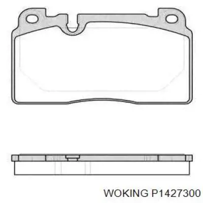 Передние тормозные колодки P1427300 Woking