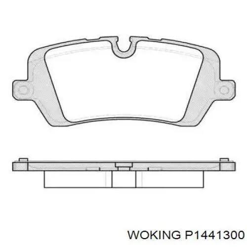 Задние тормозные колодки P1441300 Woking