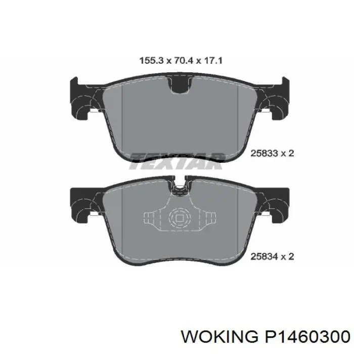 Колодки Woking P1460300 цена, от 24.95 USD