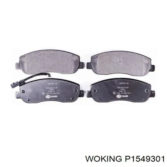 Купить P1549301 Woking Колодки тормозные