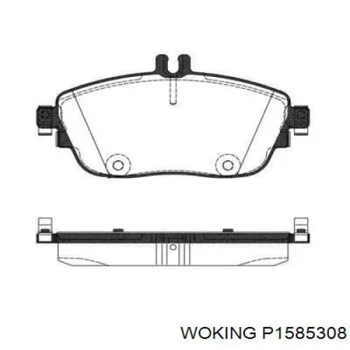 Передние тормозные колодки P1585308 Woking