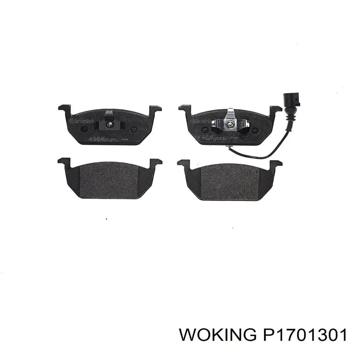 Колодки Woking P1701301 цена, от 26.45 USD