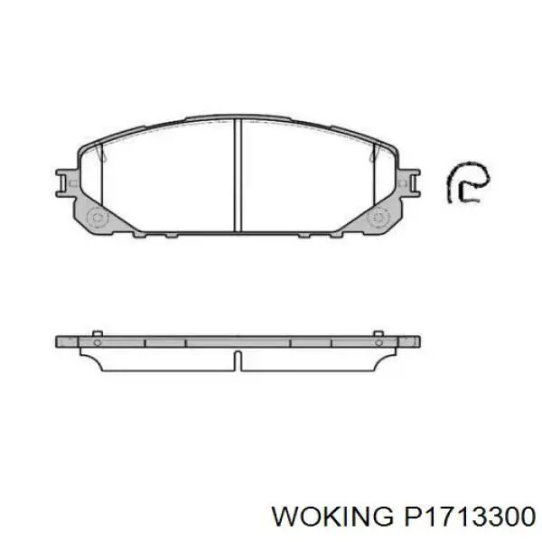 Передние тормозные колодки P1713300 Woking