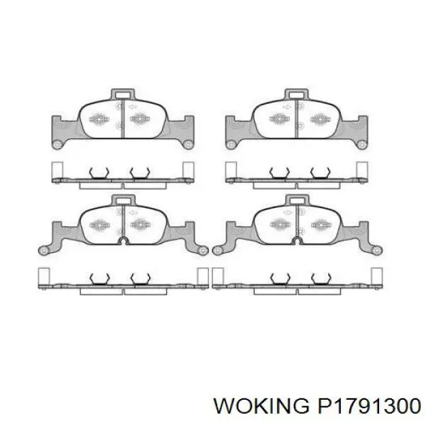 P1791300 Woking передние тормозные колодки