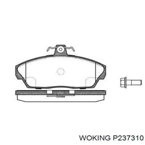 P237310 Woking Колодки передние