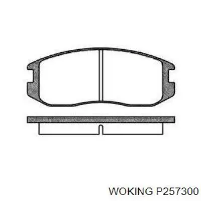 Передние тормозные колодки P257300 Woking