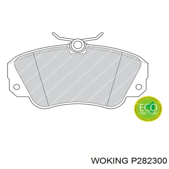 Колодки Woking P282300 цена, от 26.77 USD