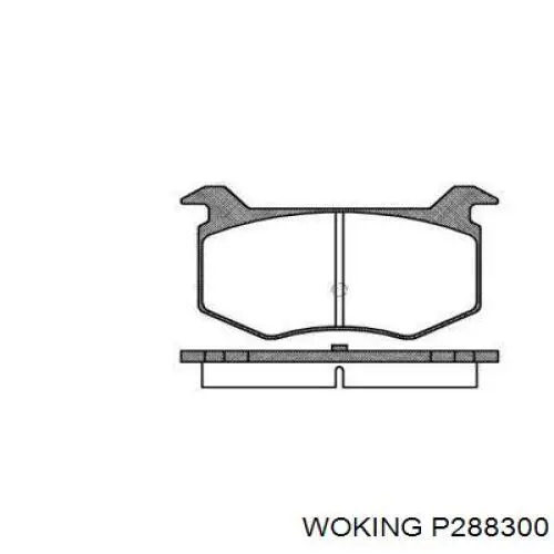 Передние тормозные колодки P288300 Woking