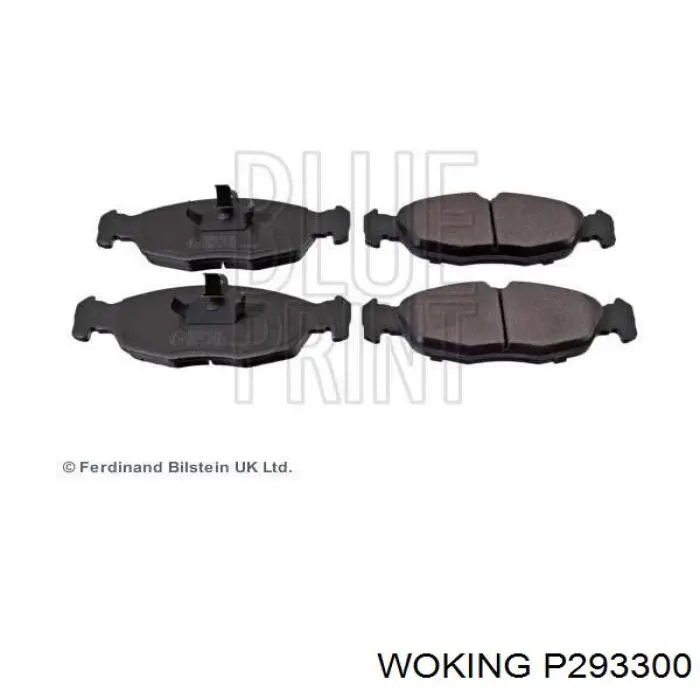 Передние тормозные колодки P293300 Woking