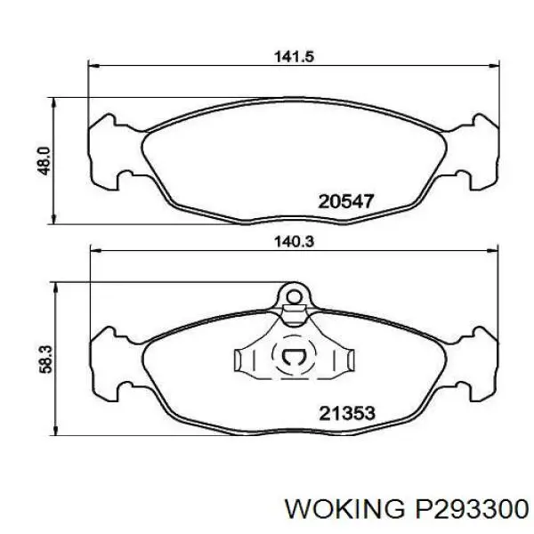 Колодки Woking P293300 цена, от 10.71 USD