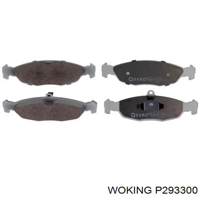 Купить P293300 Woking Колодки тормозные