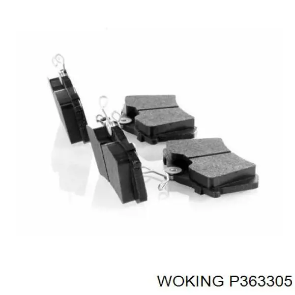 Задние дисковые колодки Woking P363305