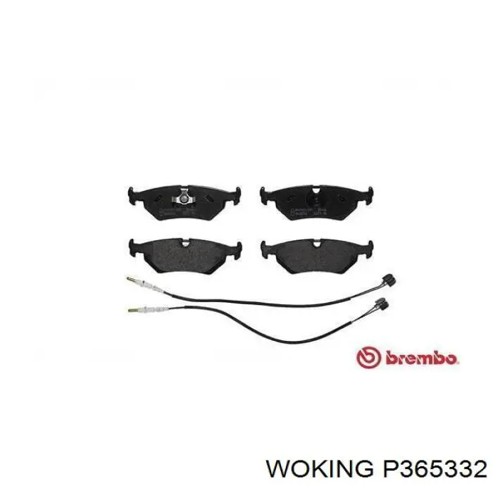 Колодки дисковые  Woking P365332 цена, от 14.16 USD