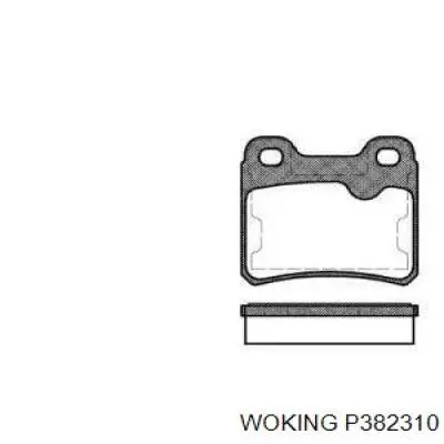 Задние тормозные колодки P382310 Woking