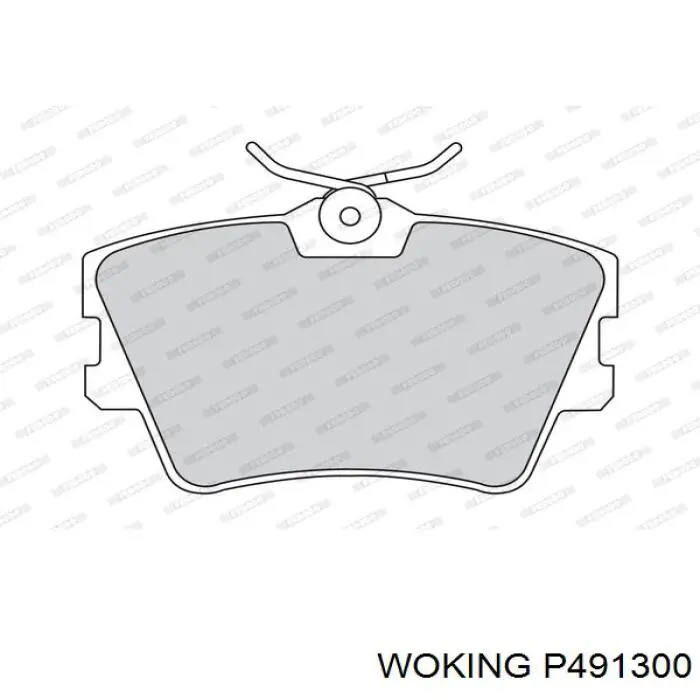 Купить P491300 Woking Колодки тормозные задние, дисковые