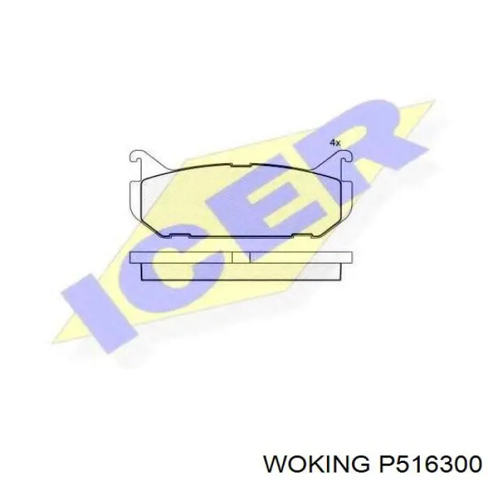 Задние дисковые колодки Woking P516300