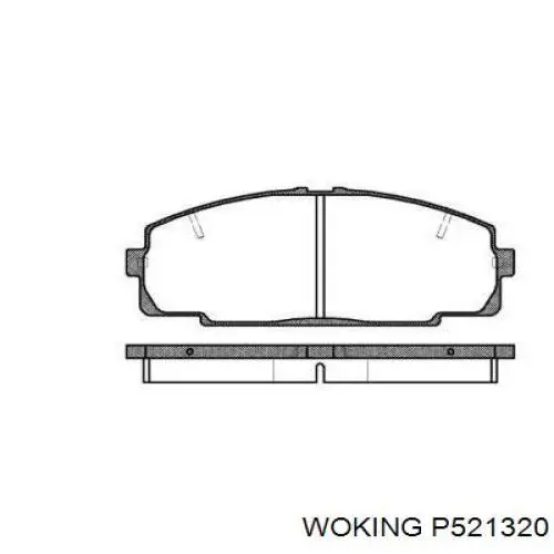 Передние тормозные колодки P521320 Woking