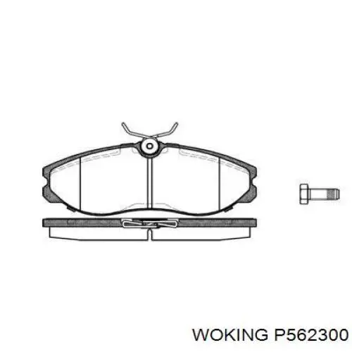 Передние тормозные колодки P562300 Woking